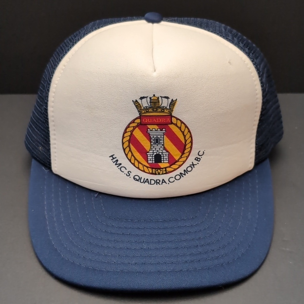 Vintage Wilson International Products Ltd.HMCS Quadra Snapback Trucker Hat